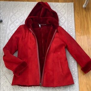 Marco Gianotti Suede and Shearling Coat